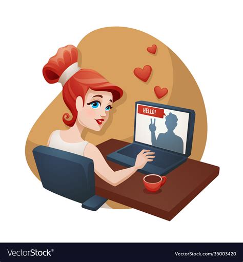 computer dating cartoons