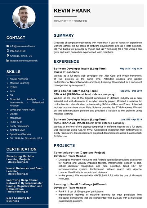 Computer Engineering Sample Resume