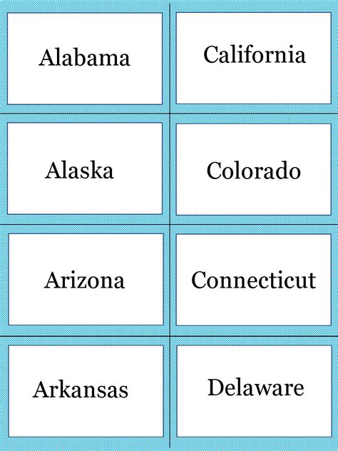 Computer Flashcards Of The 50 States And Capitals 50 States And Capitals Flash Cards - 50 States And Capitals Flash Cards