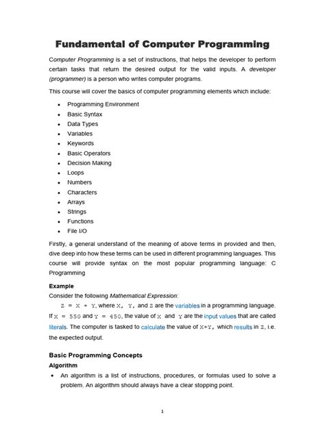 Computer Fundamental And Programming By Ajay Mittal And Anita