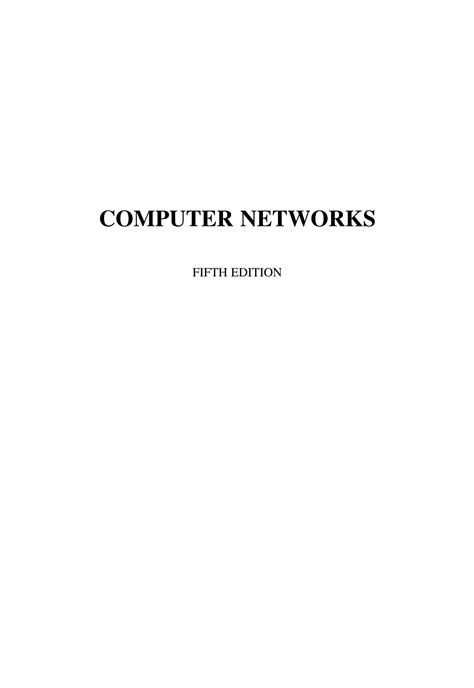 Computer Networks 5th Edition Solution Manual