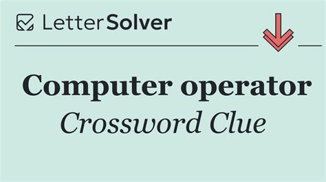 Computer Organizationcrossword Clue