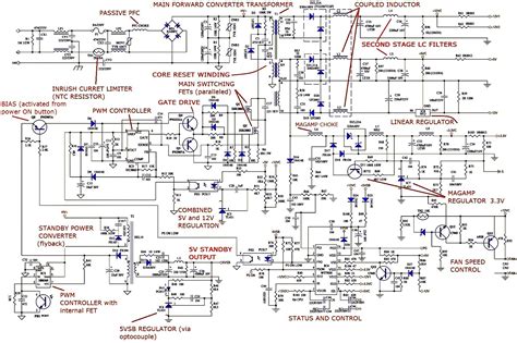 Computer Power Supply Schematic Diagram