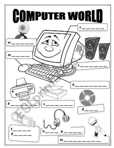 Computer Technology Jumbled Words Worksheet Teaching Resources Computer Related Jumbled Words With Answers - Computer Related Jumbled Words With Answers
