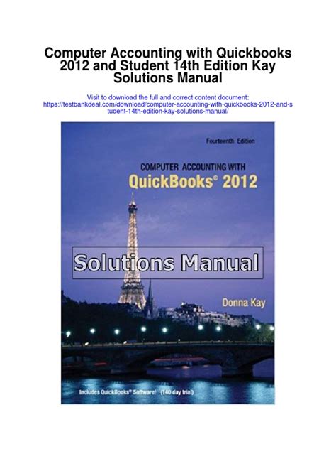 Read Computer Accounting With Quickbooks 2012 Project Solutions 