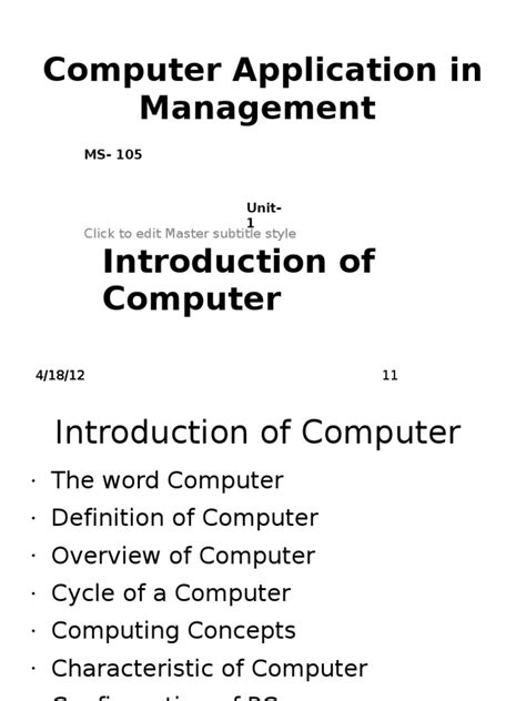 Full Download Computer Application In Management 