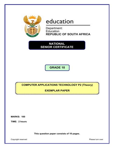 Read Computer Application Technology Common Papers 
