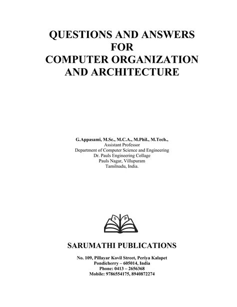 Read Online Computer Architecture Questions And Answers 