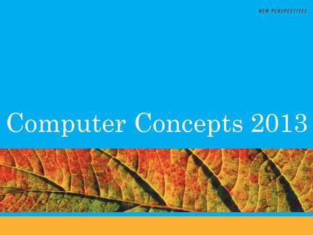 Read Computer Concepts 2013 Chapter Summaries 