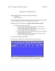 Read Computer Network Forensics Midterm Exam Solution 