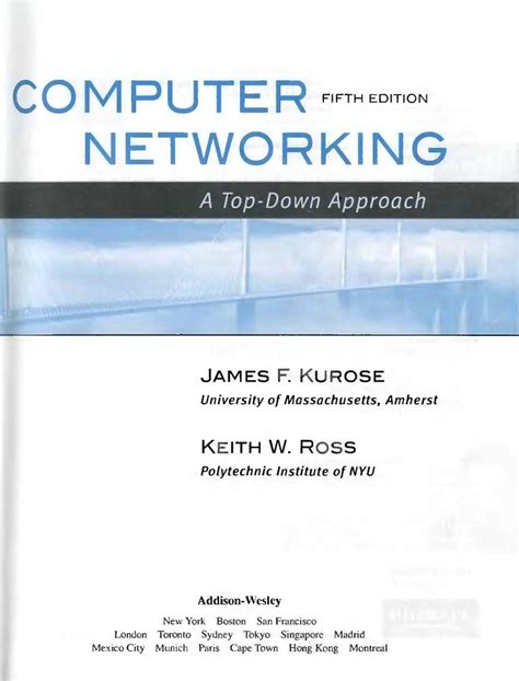 Read Computer Networking Kurose 5Th Edition 