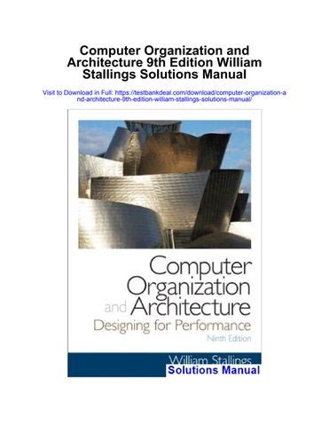 Read Online Computer Organization And Architecture 9Th Edition Solution Manual 