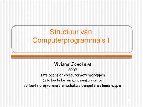 computerprogramma betekenis