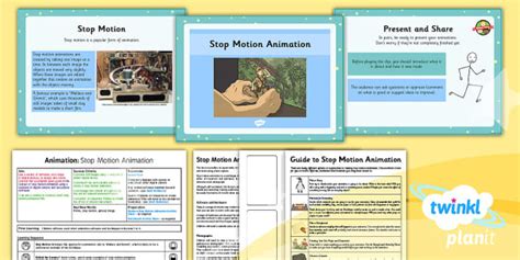 Computing Animation Stop Motion Animation Year 4 Lesson Stop Motion Animation Worksheet - Stop Motion Animation Worksheet