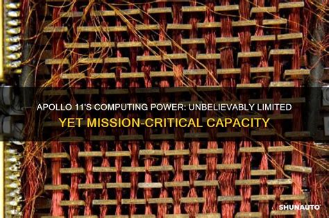 Computing Power Of Apollo 11 Compared To Iphone