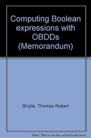 Download Computing Boolean Expressions With Obdds Memorandum 