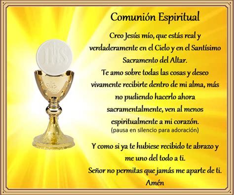 Comunion Espiritual Letra