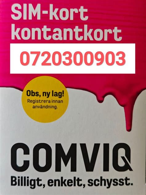 comviq sim kort fungerar inte