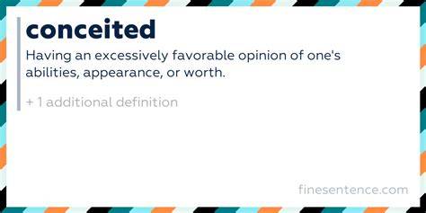 Conceited Meaning