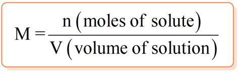 Read Online Concentration Of Solution Molarity 