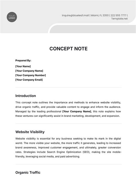 concept document