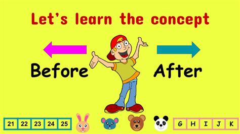 Concept Of Before After And In Between Maths Before After And In Between - Before After And In Between
