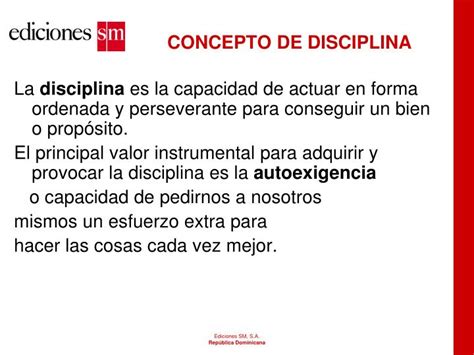 Concepto De Disciplina