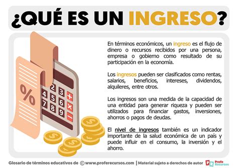 Concepto De Ingresos