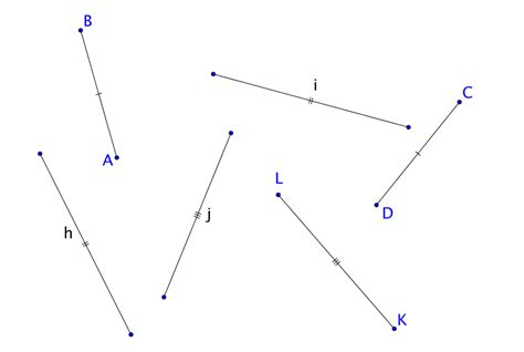 concepto de segmento de recta congruente