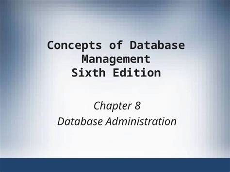 Read Concepts Of Database Management 6Th Edition Chapter 3 Answers 
