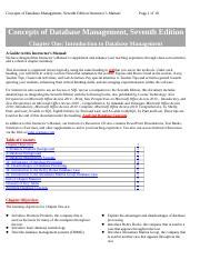 Read Online Concepts Of Database Management 7Th Instructor Edition 
