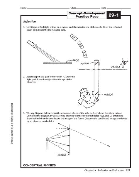 Conceptual Physics 29 3 Practice Page Answers