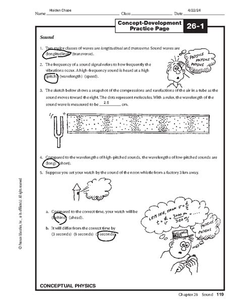 Conceptual Physics Chapter 26 Think And Solve Answers