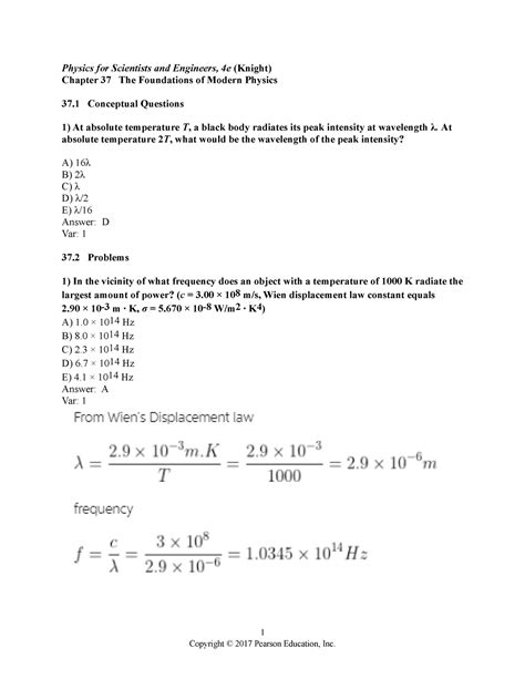 Conceptual Physics Chapter 37 Assessment Answers