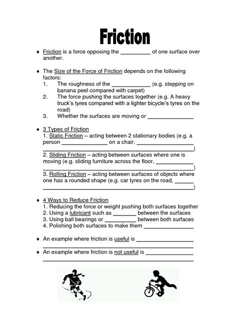 Conceptual Physics Friction Worksheet Answers   Friction Worksheet Pdf With Answers 8211 Kidsworksheetfun - Conceptual Physics Friction Worksheet Answers