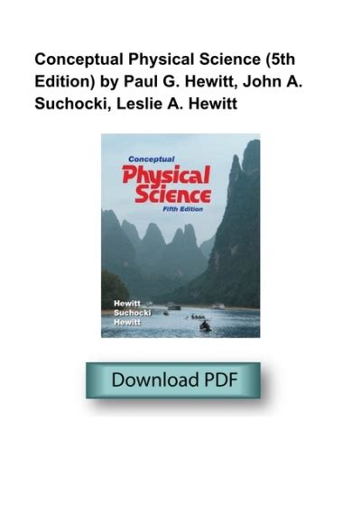 Read Online Conceptual Physical Science 5Th Edition Answer Key 