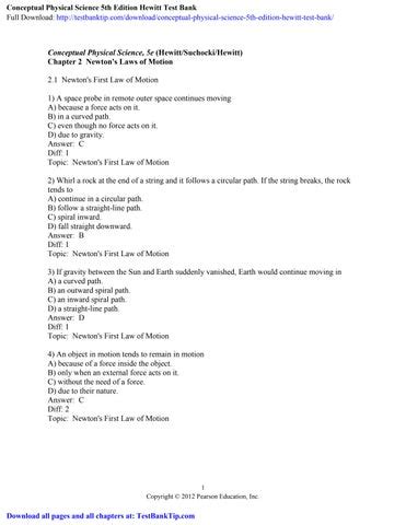 Download Conceptual Physical Science 5Th Edition Answers 