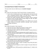 Full Download Conceptual Physics Chapter 8 Assessment Answers 