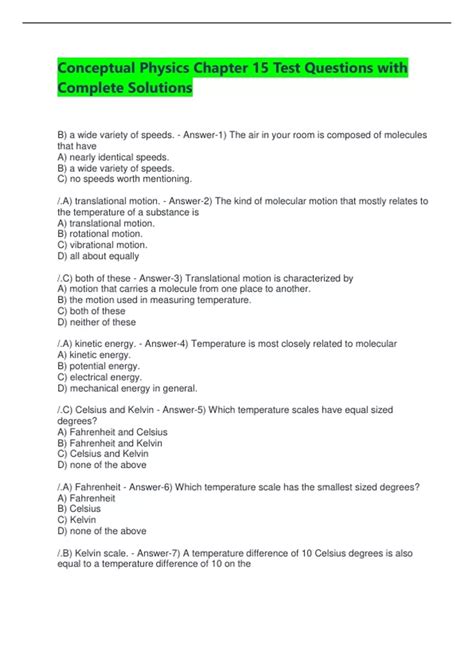 Read Conceptual Physics Chapter Test Answers 