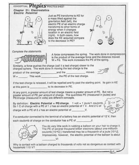 Read Conceptual Physics Concept Development Practice Chapter 21 