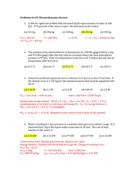 Download Conceptual Physics Thermodynamics Review Answers 