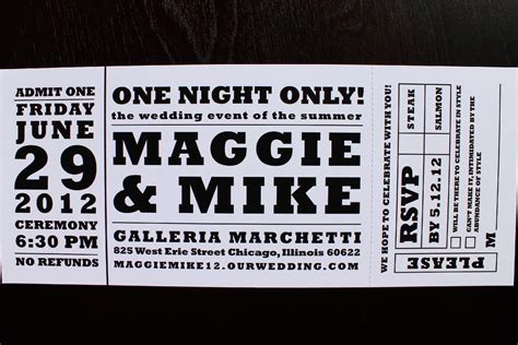 concert ticket invites Google Search Concert ticket invitations