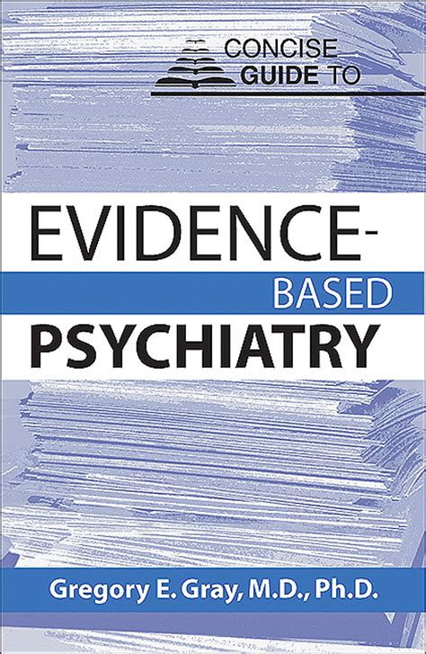 Concise Guide To Evidence Based Psychiatry Concise Guides