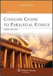 Read Concise Guide To Paralegal Ethics 3Th Third Edition 