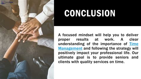 Conclusion On Time Management