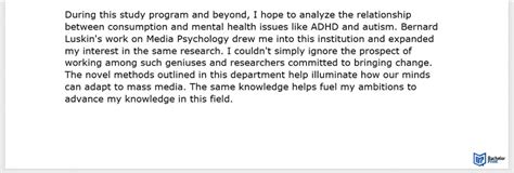 conclusion personal statement examples
