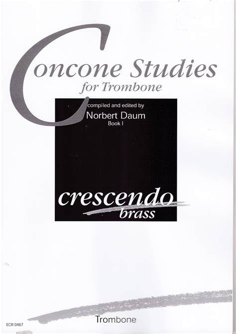 concone studies for tenor trombone book i concone