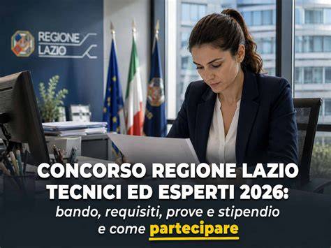 concorso regione lazio assistenti ed esperti nei