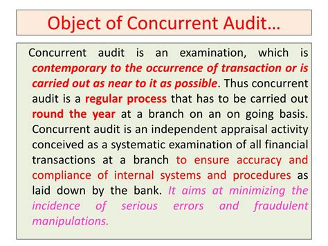 Concurrent Audit Meaning