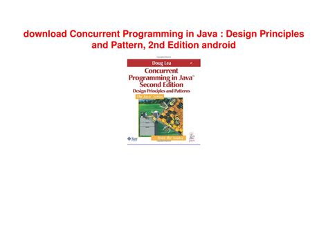 concurrent programming in java design principles a